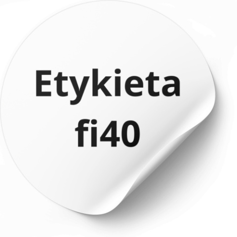 Etykiety ostrzegawcze fi40 Etykiety ostrzegawcze fi40