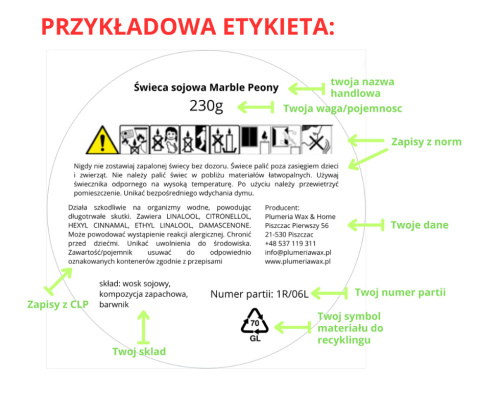 Etykiety ostrzegawcze fi40 Etykiety ostrzegawcze fi40