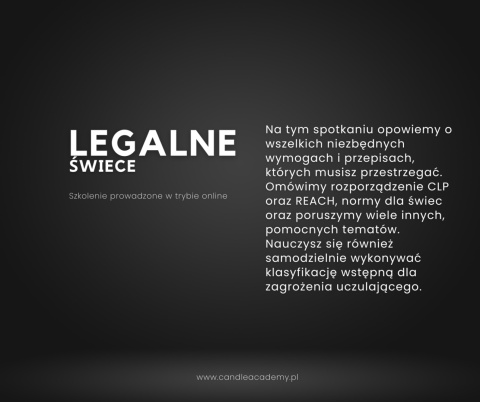 Szkolenie Online Legalne Świece - 22.03.2025 g. 15:00