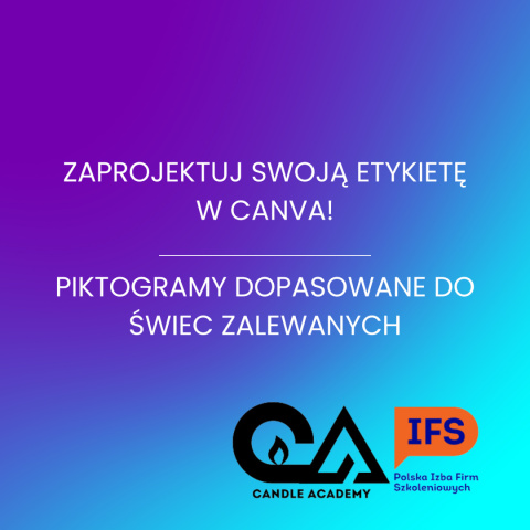 Plik Canva Etykieta dla świec zalewanych