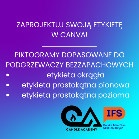 Plik Canva Etykiety dla podgrzewaczy bezzapachowych