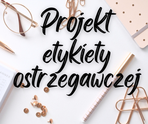 Projekt etykiety ostrzegawczej