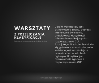 Szkolenie online Warsztaty z przeliczania klasyfikacji właściwej 15.02.2025 g. 14:00