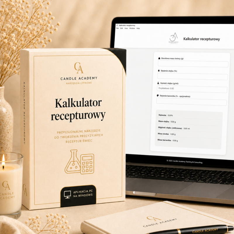 Kalkulator recepturowy dla manufaktur świecowych